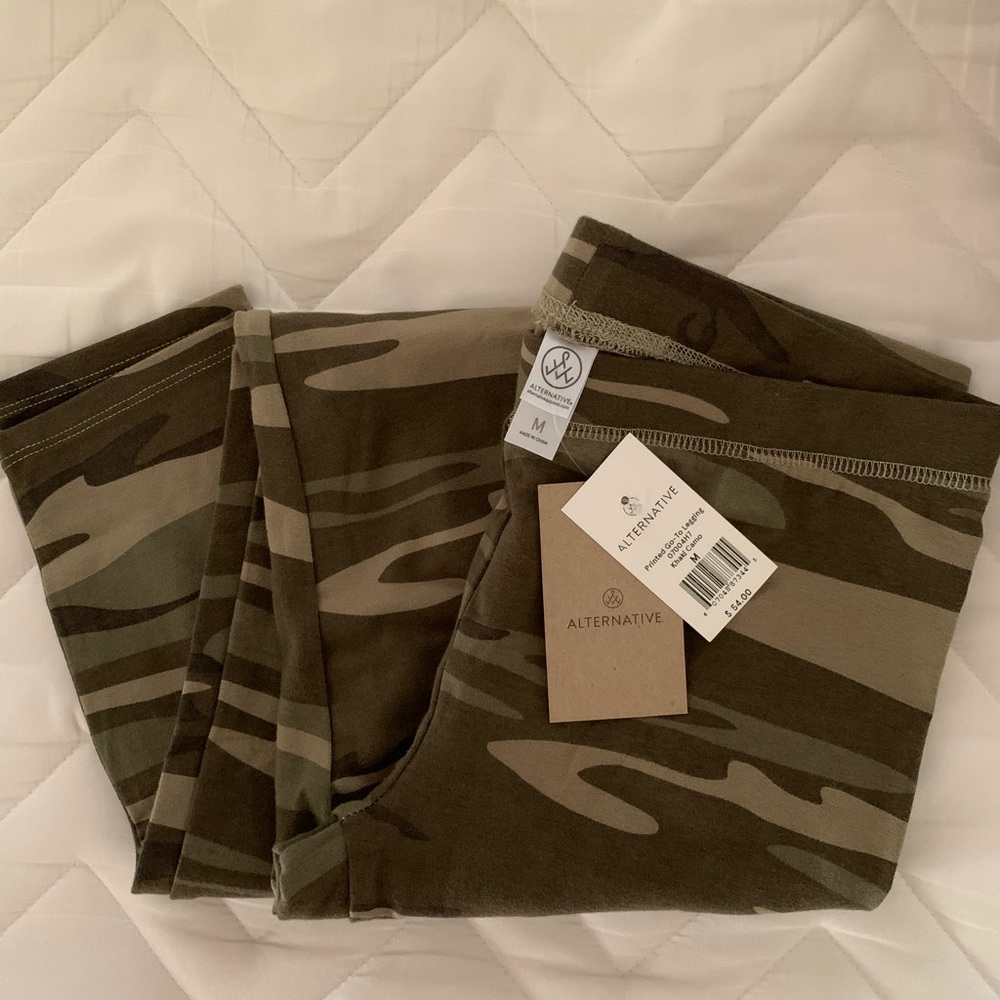 Alternative Apparel Khaki Camo Legging